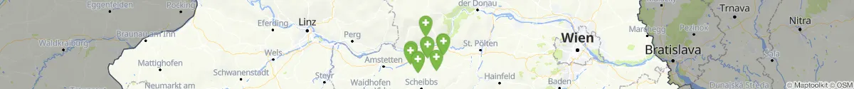 Map view for Pharmacies emergency services nearby Pöchlarn (Melk, Niederösterreich)